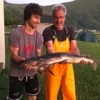 Sigi and Alois with their catch