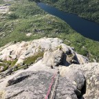 Celebration: crack almost at the end of the route