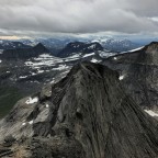 View back to the passed ridge