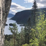 View from the climbing area into the valley