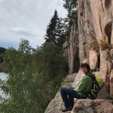 Sigi enjoys the view