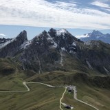 View to the parking area