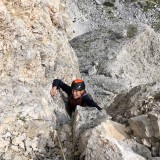 Caro in the upper section of Via Mamma e Papà