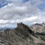 View to the Rifugio Nuvolau
