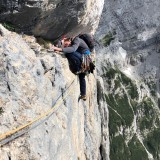 Sigi is a bit too tall to cross comfortably (Photo: Caro)