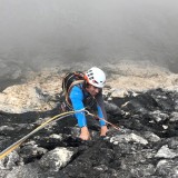 Sigi in the upper section of the wall (Photo: Caro)