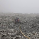 Caro in upper section of wall