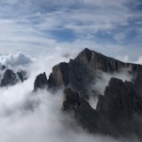 Summit in a sea of fog