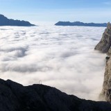 Beautiful weather above the fog