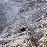 Caro in the lower section of the wall