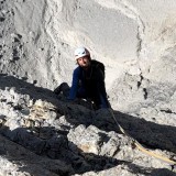 Sigi in the upper section of the wall (Photo: Caro)