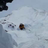 Sigi at the belay (Photo: Richard)