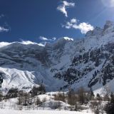View to the end of the valley and the Schrammacher north face