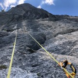 Each pitch has to be climbed or jumared a second time