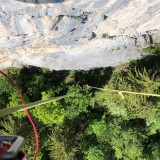 Hanging freely like this you realize how high you are above the ground