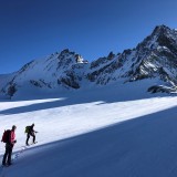 Across the glacier to the Stüdlgrat