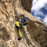 A little more chalk before climbing on