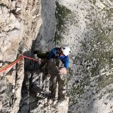 Perfect: Steep climbing in this scenery