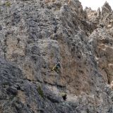 ... to master a challenging section in the lead