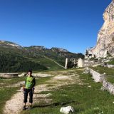 Sigi at the old military hospital near the wall base (Photo: Richard)