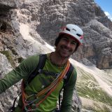 Sigi waiting at the belay (Photo: Richard)