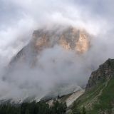 Tofana di Rozes in the clearing fog