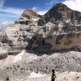 View to the Tofana di Mezzo and the Tofana di Dentro