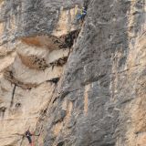 Sigi and Mike in the middle section of the wall