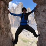 Sigi in one of the rock gates