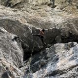 ... and a steep overhang