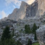 Base Camp with view of the Rosengartenspitze and our route