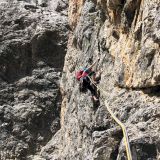 Caro enjoys the climb too