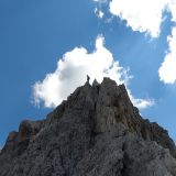 Sigi on the last meters to the summit