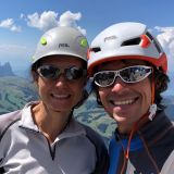 Traditional summit picture of Barbara and Sigi