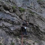 Sigi sets off into the route Frisch-Corradini