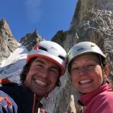 Sigi and Barbara are happy about the successfully climb