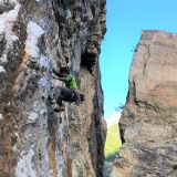 Sigi climbs on cautiously (Photo: Richard)