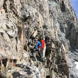 ... sometimes over fissured and brittle rock ...