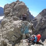 Bernhard and Richard studying the topo once again
